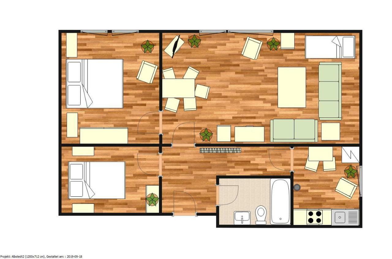 Kuenstler Ferienwohnung 3 Zimmer Kueche Bad Zentrale Lage Wulsbuttel Exteriör bild